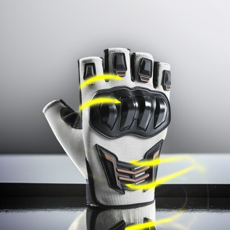 Men's anti fall and anti slip riding half finger gloves