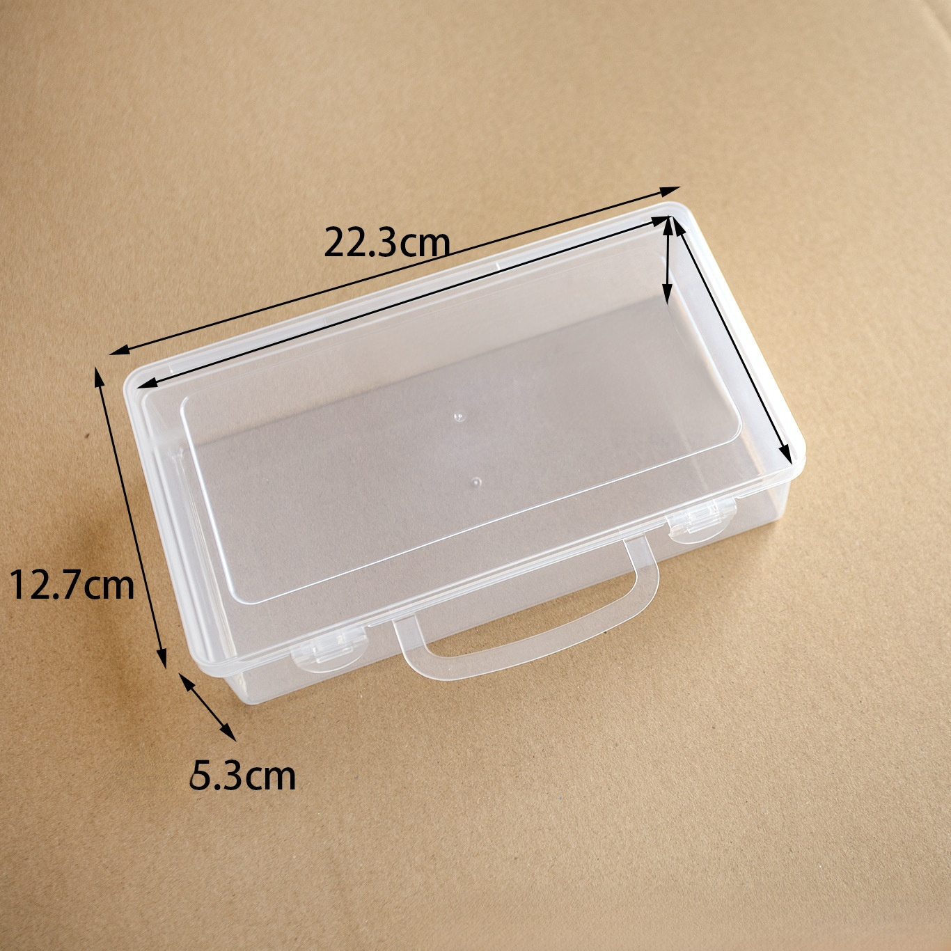 64-Compartment Transparent Storage Box for Beads