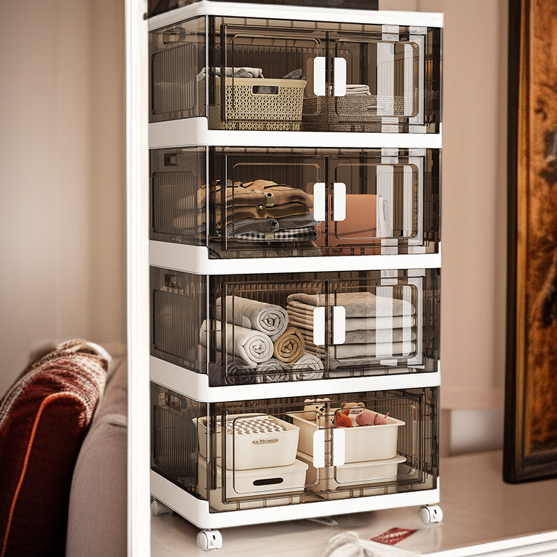 Cajonera de plástico para almacenamiento de snacks en el hogar