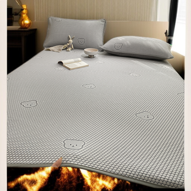 학생 기숙사 쿨링 매트 3종 세트 아이스 아이스 빈 돗자리 침대 삿갓 싱글 가공 쿨링 매트