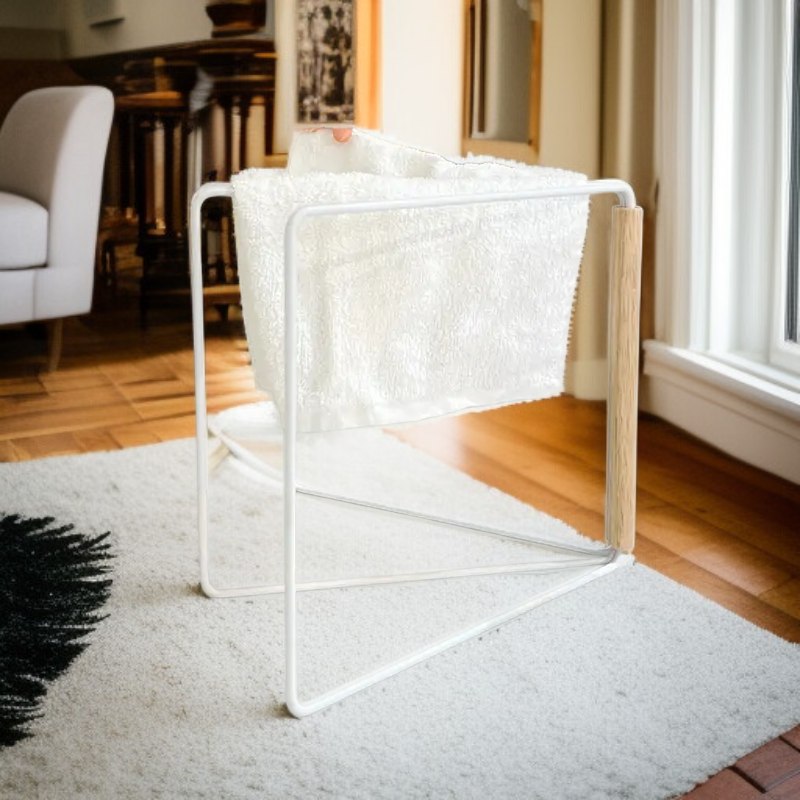 Wood Handle Foldable Dishcloth Hanger Mini Drying Rack
