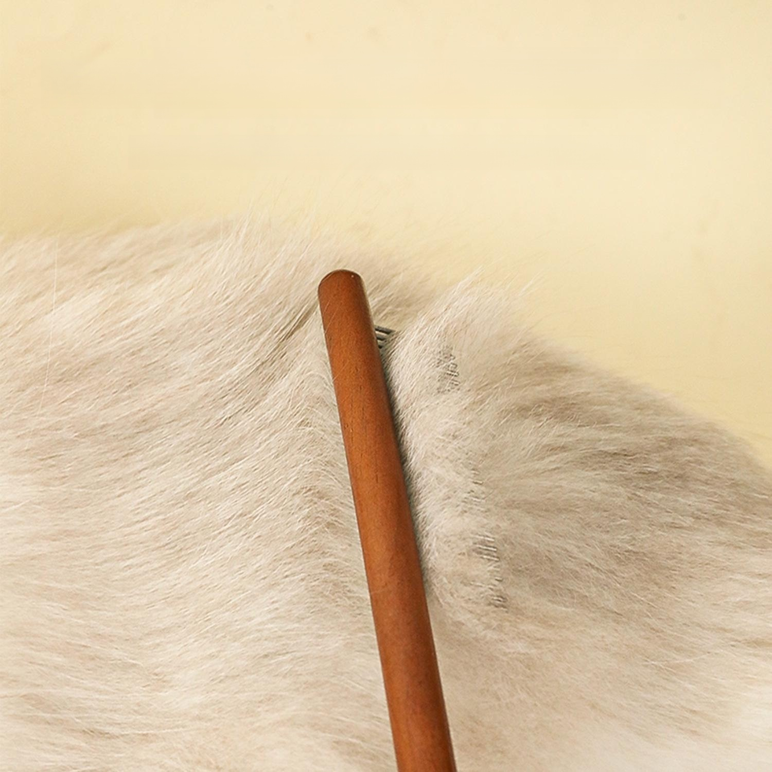 Hundekamm mit Griff aus Massivholz