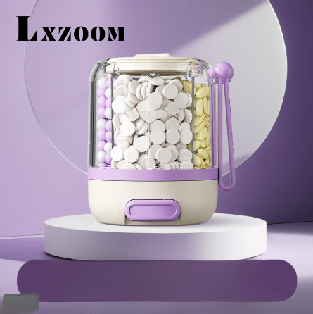 휴대용 압착식 원형 1주일 3식 분약통