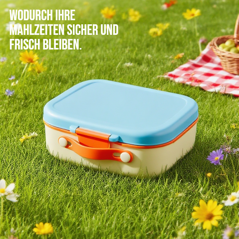 Wiederverwendbare Brotdose mit integriertem Gabellöffel