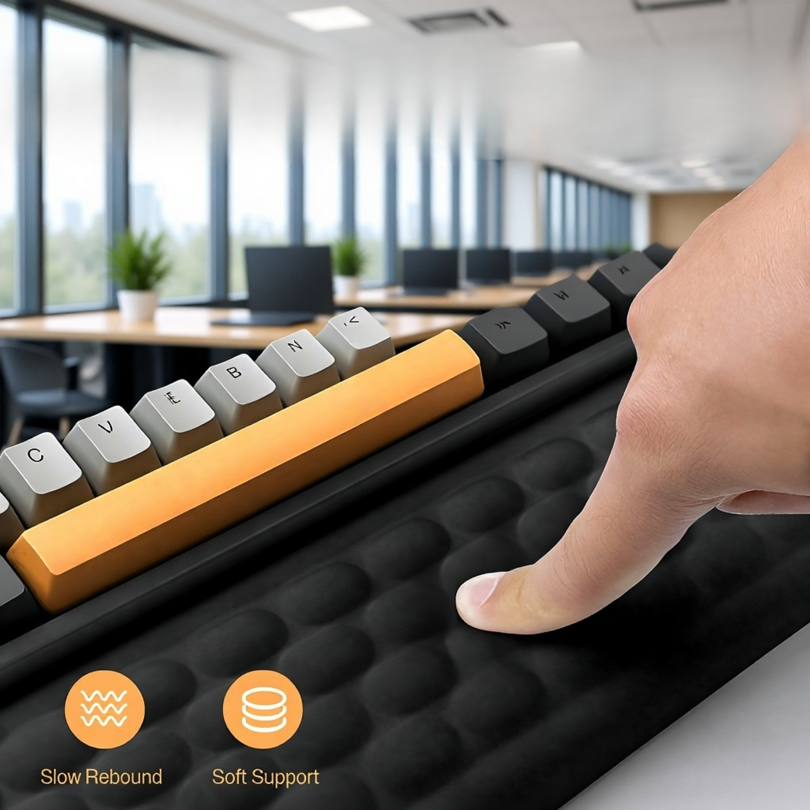 مسند معصم متكامل للوحة المفاتيح