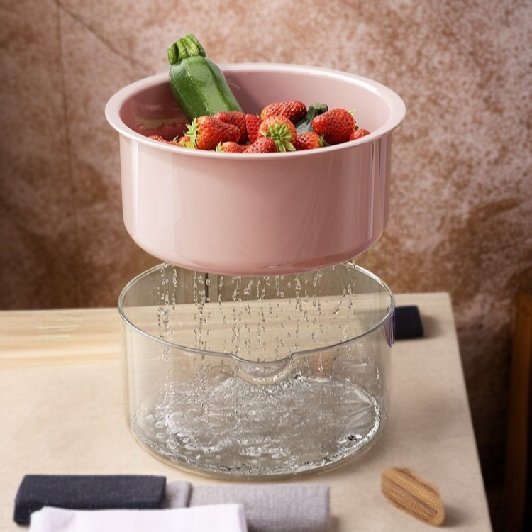 배수 기능이 뛰어난 이층 물바구니 상세 이미지