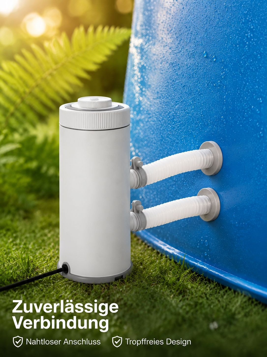 INTEX Original Umwälz-Filterpumpe für große Familienpools mit Rahmen