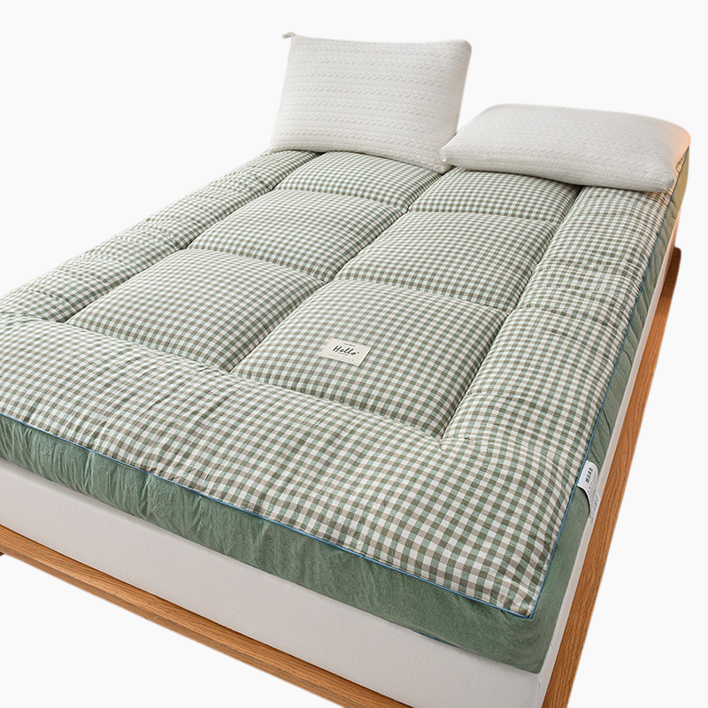 기숙사 학생 매트리스 두꺼운 진드기 방지 매트리스 이불 보호대 피부 친화 벨벳 학생 기숙사 요 접이식 침대 쿠션