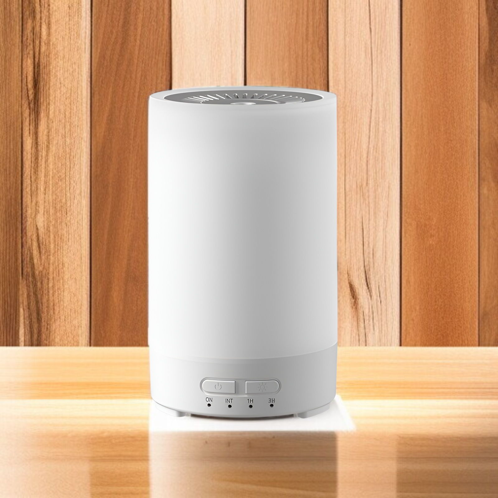 新しいナイトライト加湿器、家庭用USBアロマディフューザー、カラフルな木目調ディフューザー、ミニサイレントベッドルームアロマディフューザー