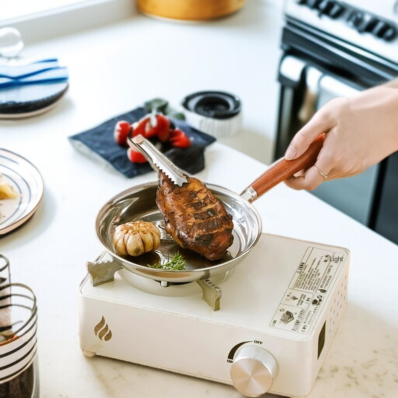 Mini Anti-Spritzschutz Edelstahl Bratpfanne für Zuhause