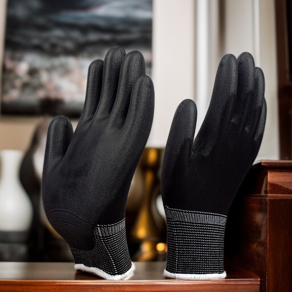 滑り止めと耐摩耗性に優れた建設用浸漬手袋