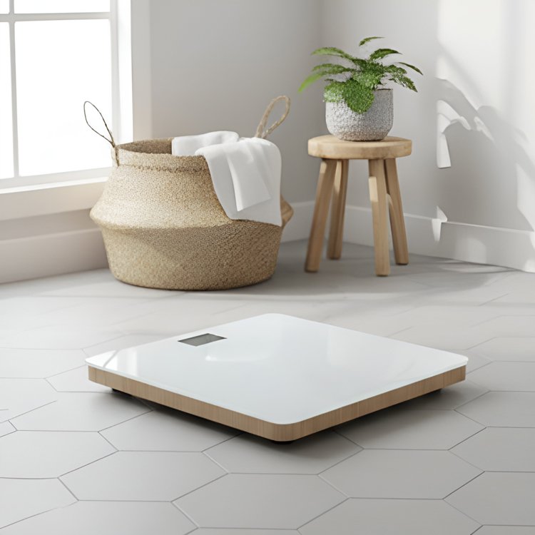 Bílá přesná stupnice