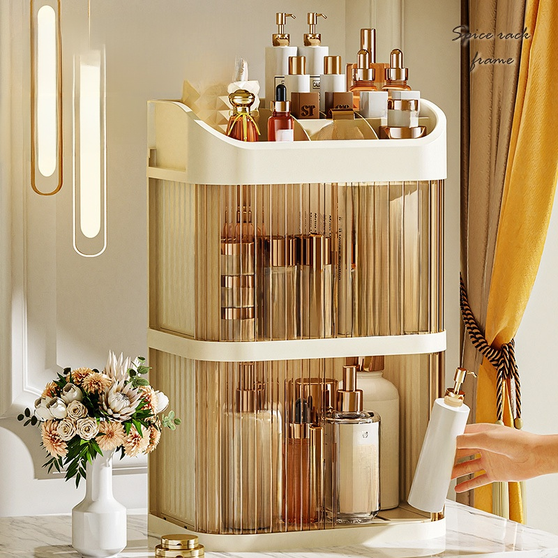 Space-saving skincare organizer for dorm rooms