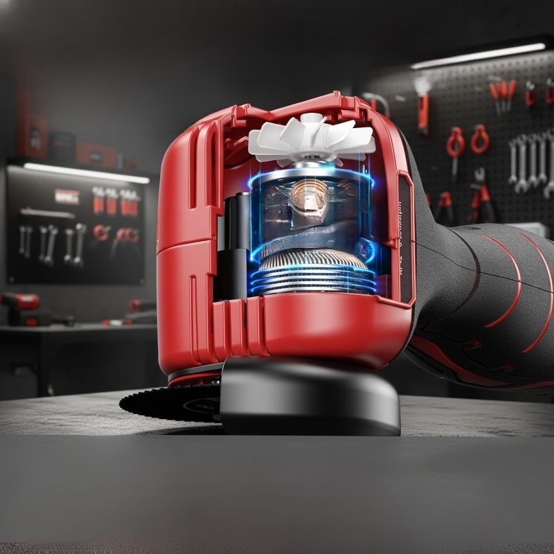 강한 힘과 빠른 방열의 다기능 전동 그라인더, 막힘 방지 및 수명 연장