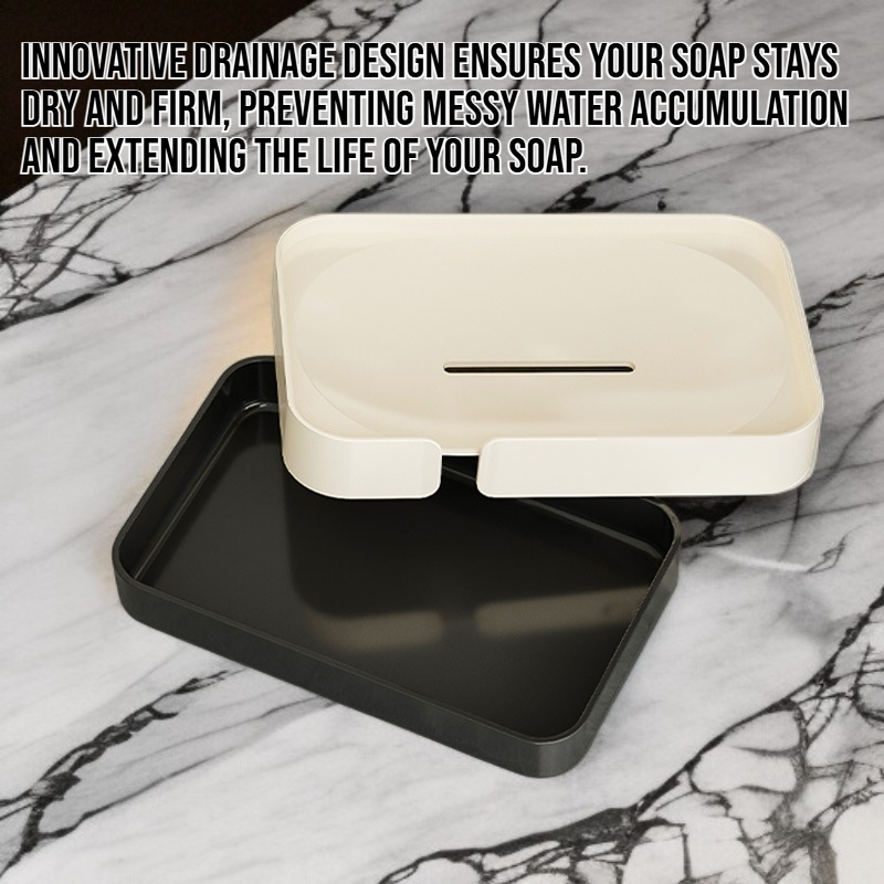 Non-water-accumulating soap drainer