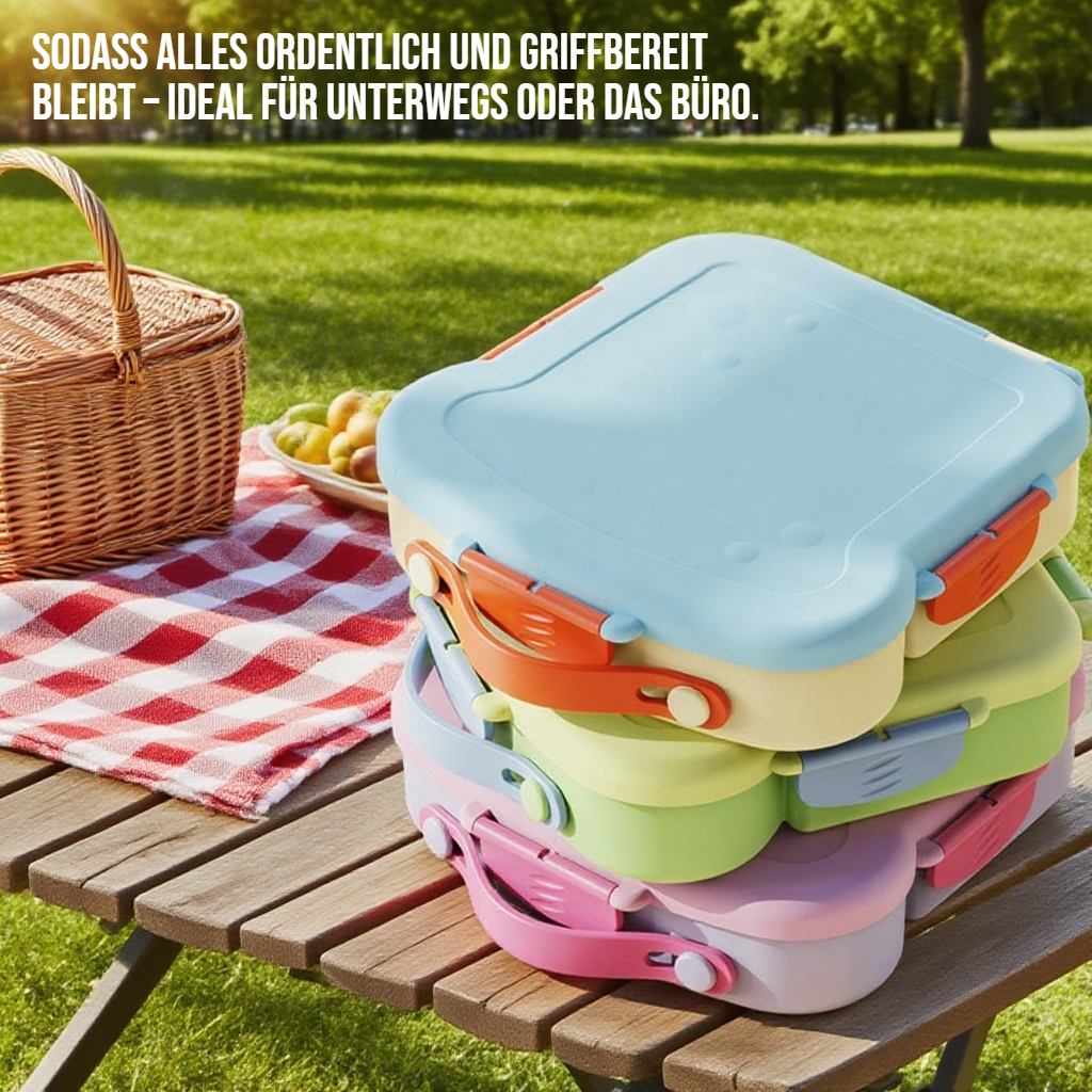 Plastik mit Gabellöffel Aufteilung als Box