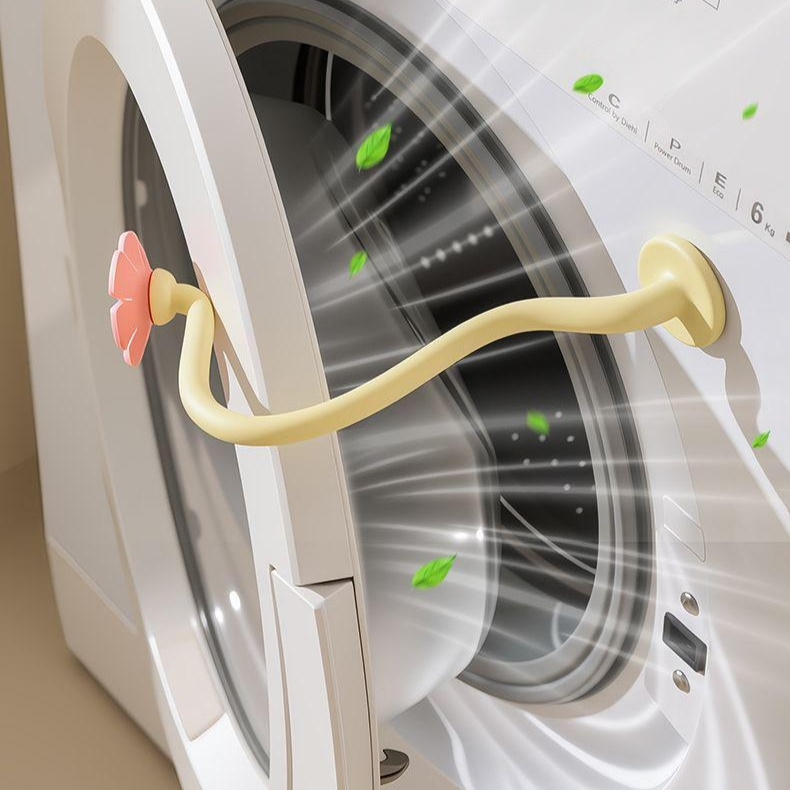 Washing machine magnetic curved ventilation bracket