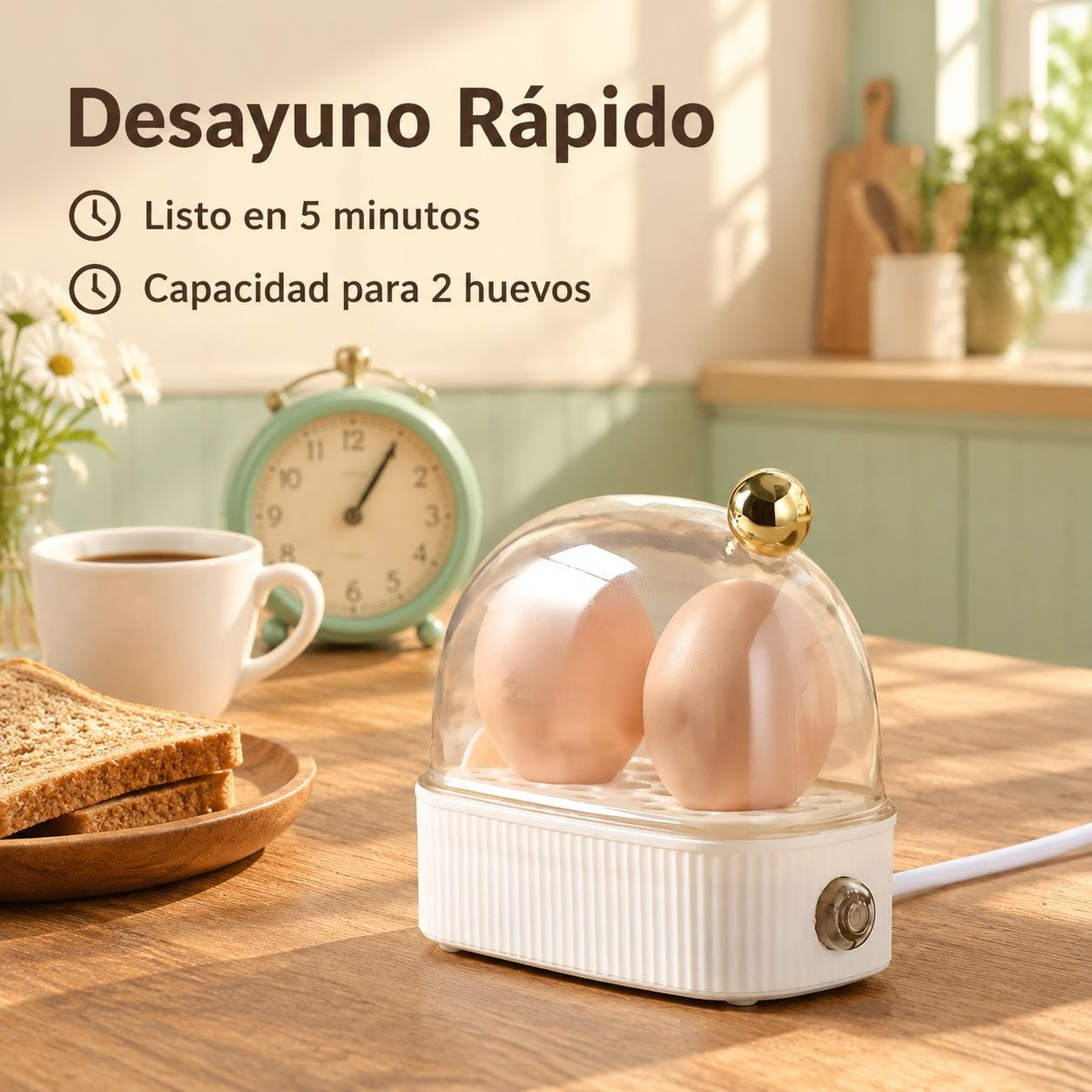Regalo creativo: mini vaporizador de huevos con temporizador