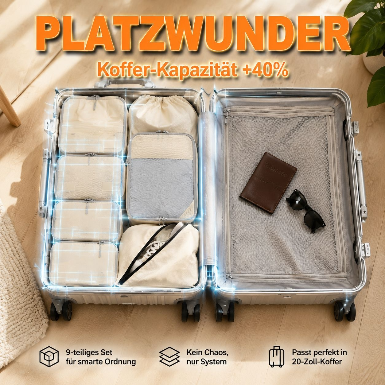 sac de compression de voyage portable