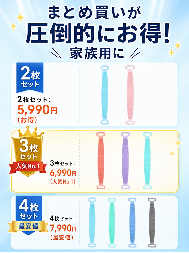 両面使える極厚シリコンボディタオル - detail 1