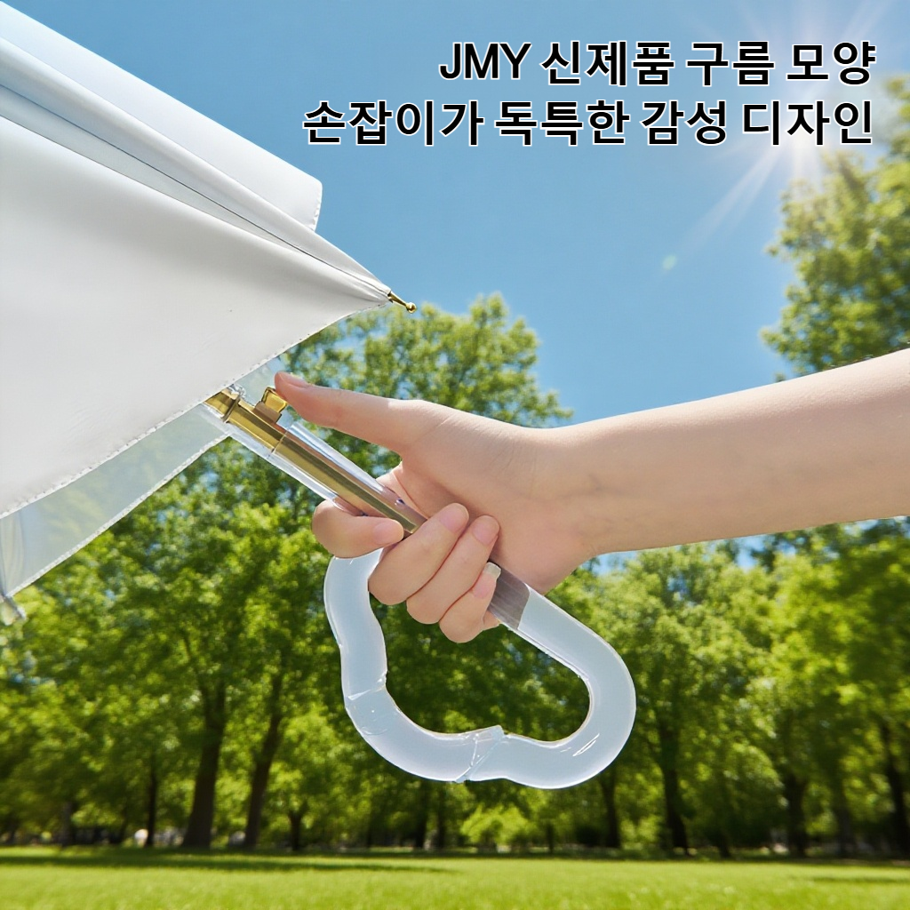 새로운 클라우드 핸들 그라데이션 우산