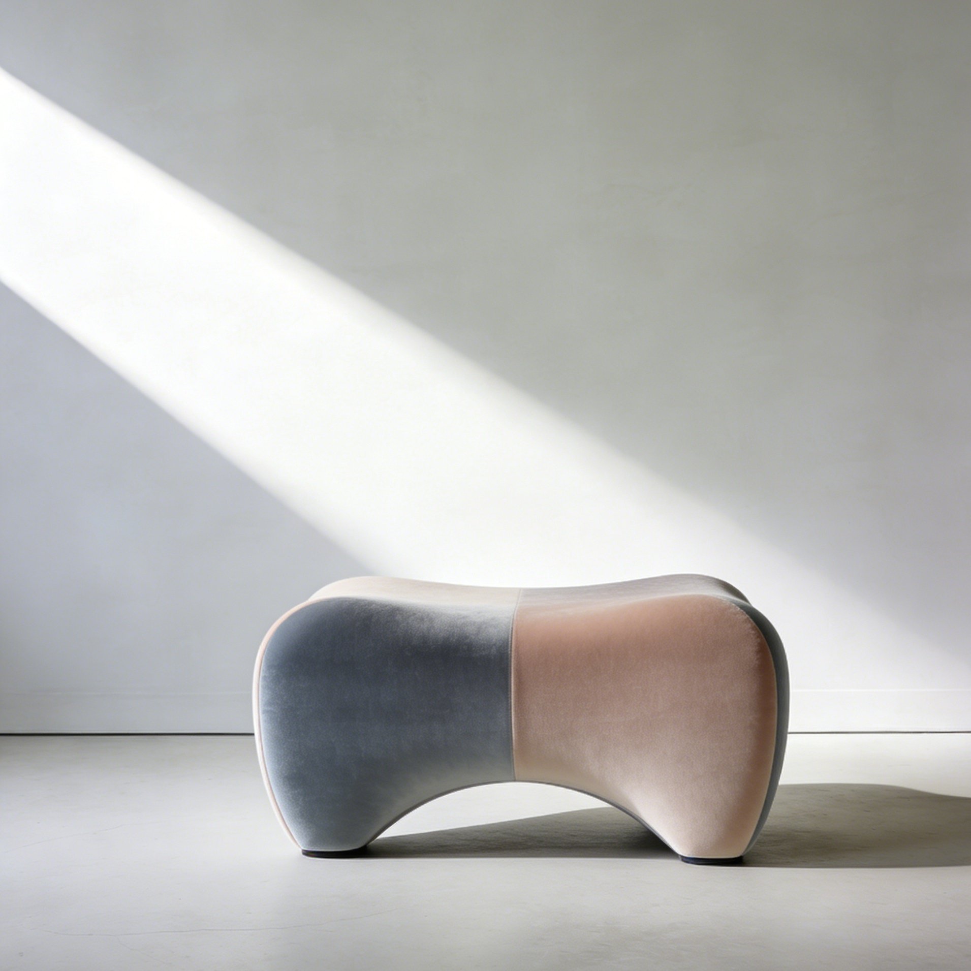 Moderne gepolsterte Schuhbank