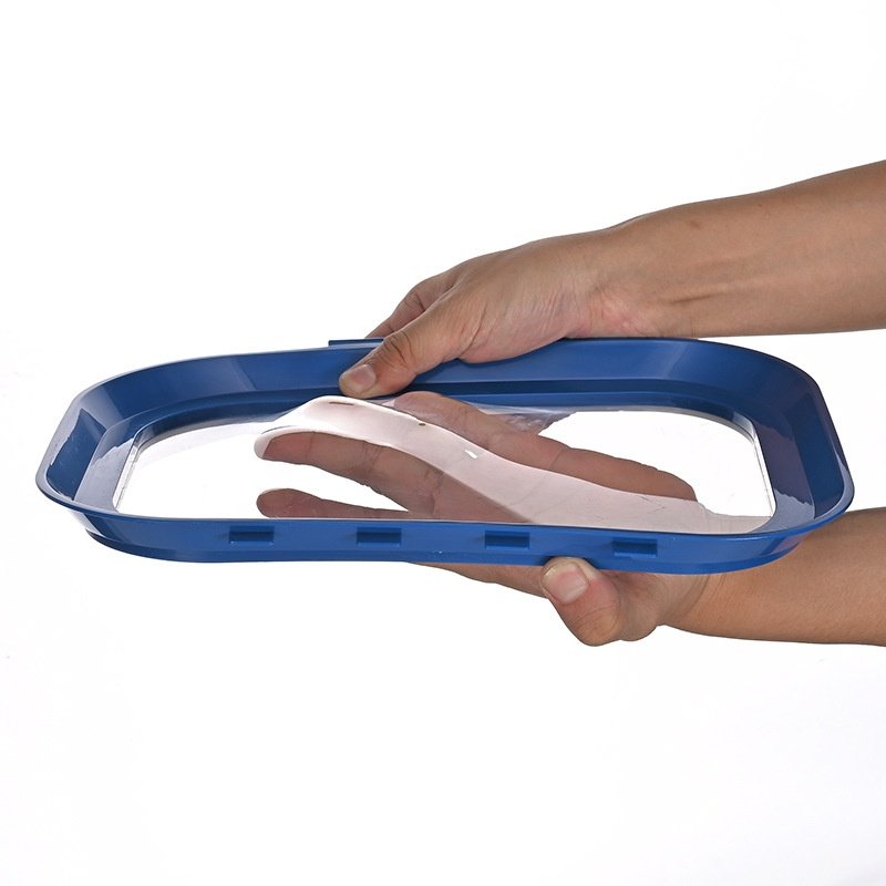 Rectangular food sealing tray