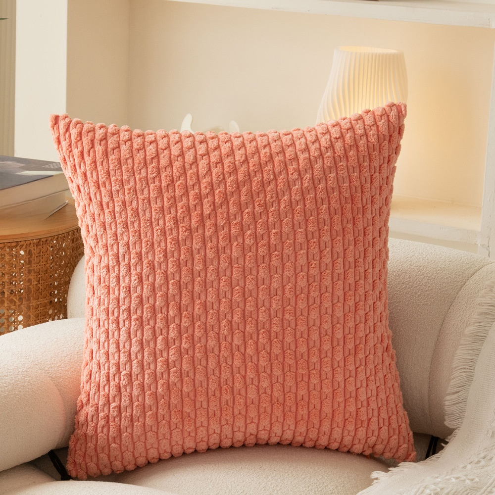 Kord-Kissenbezug mit Kettenmuster