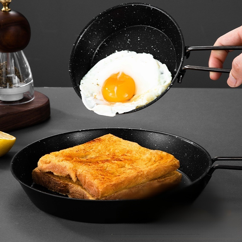 ชุดหม้อกระทะพับได้ สำหรับตั้งแคมป์ น้ำหนักเบา ทนทาน ป้องกันการลวก