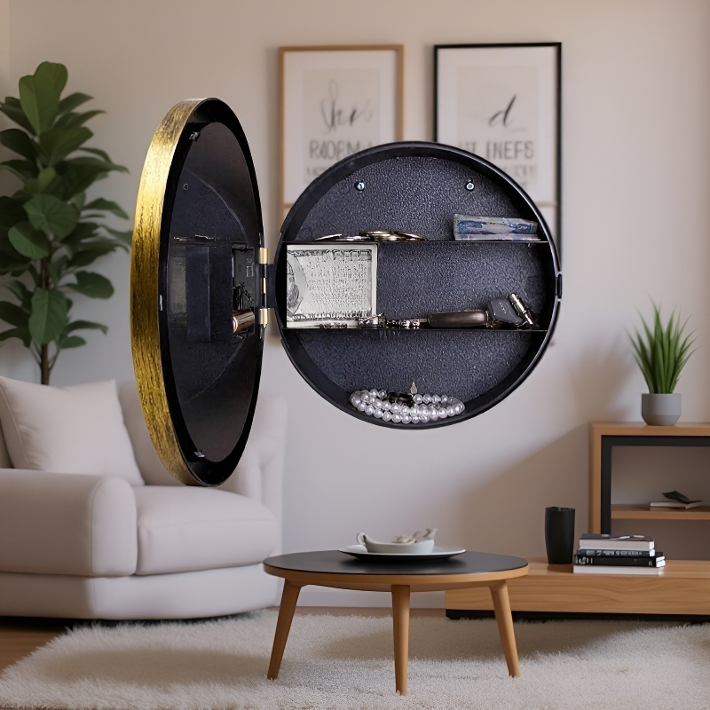 ساعة مع صندوق تخزين للمجوهرات