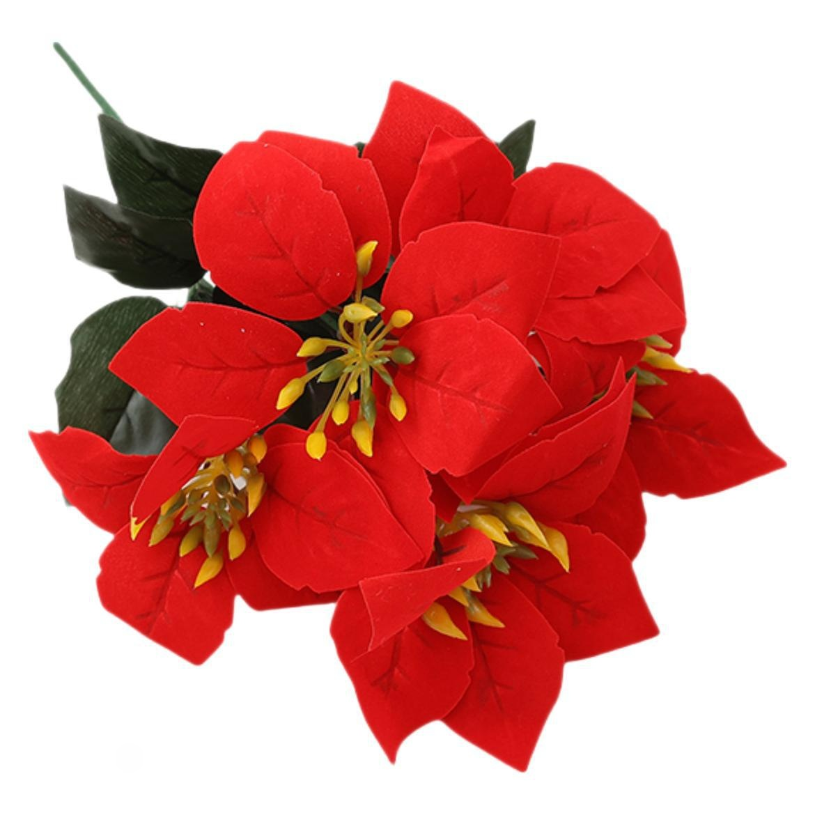 一品紅家居裝飾仿真花束擺設