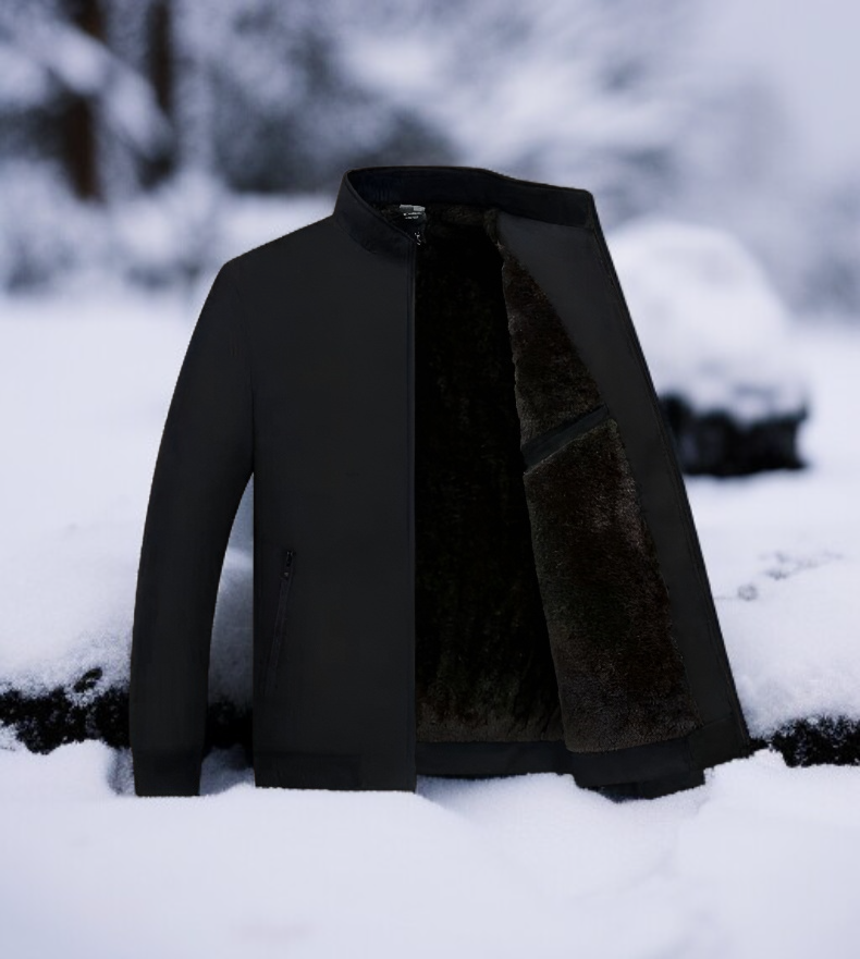 남성 플리스 재킷 앞면 디테일