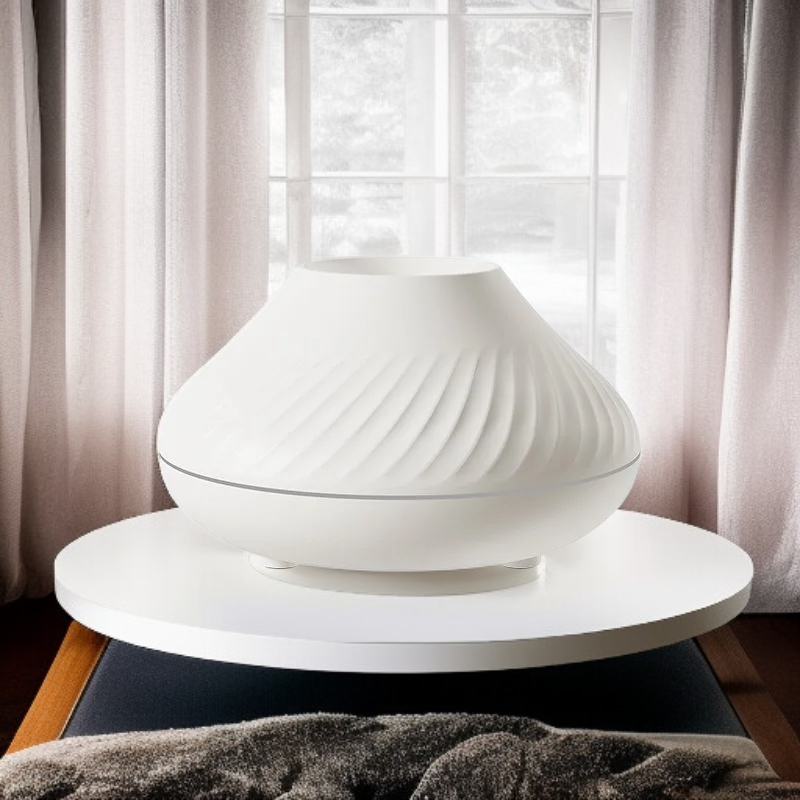 1個携帯用炎加湿器、アロマエッセンシャルオイルディフューザー、ミニ空気加湿器