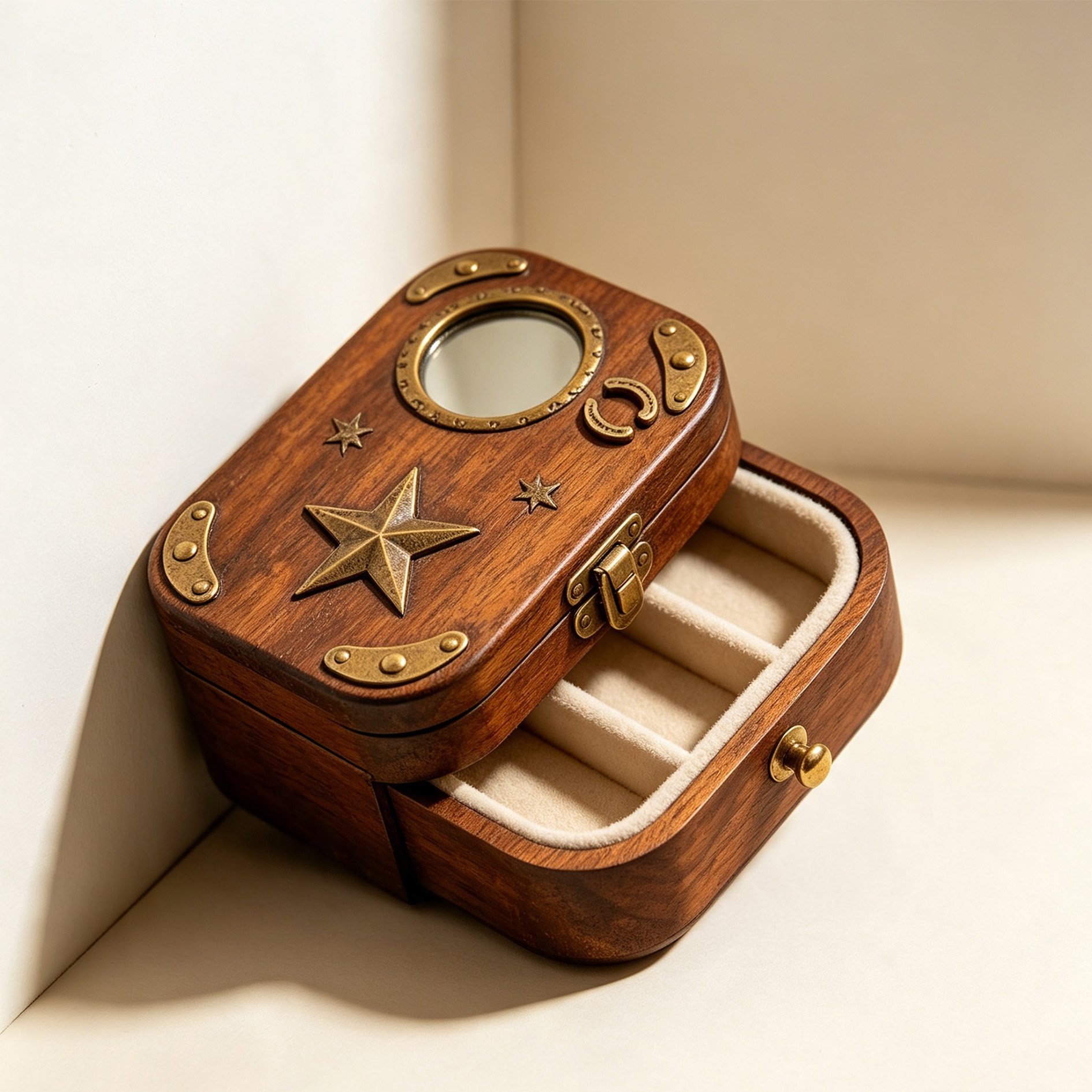 Western Star Vintage Jewelry Box