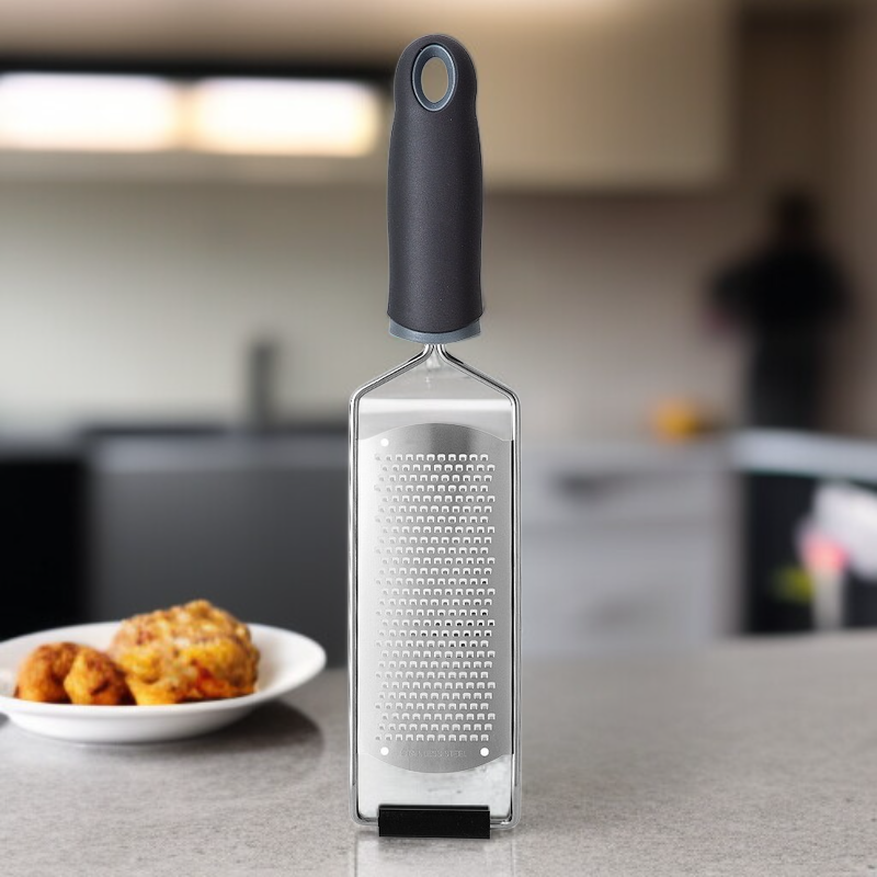 스테인리스 강 치즈 강판 미세 이빨 원형 손잡이 주방 도구