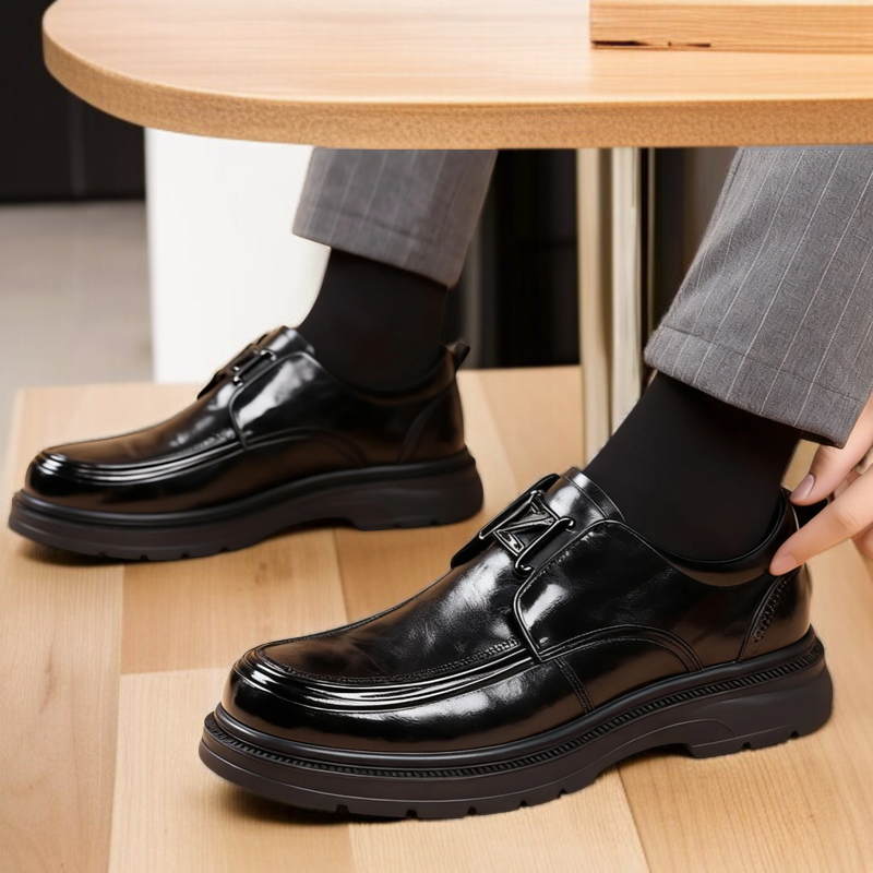통기성 남성화 소가죽 소프트키높이 비즈니스 캐주얼화 정장화 방취 통기성 남성화