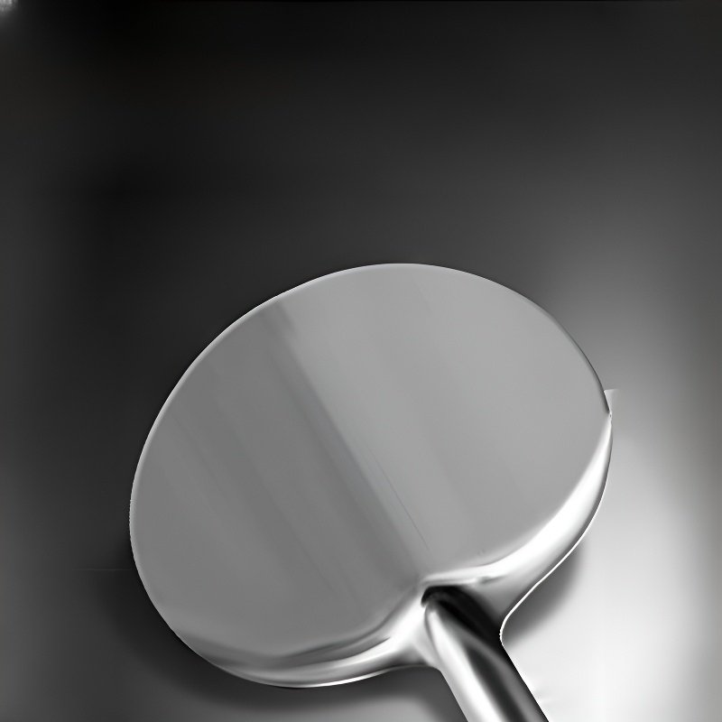 Solid Wood Handle Nonstick Pan Round Stir-fry & Turner Spatula