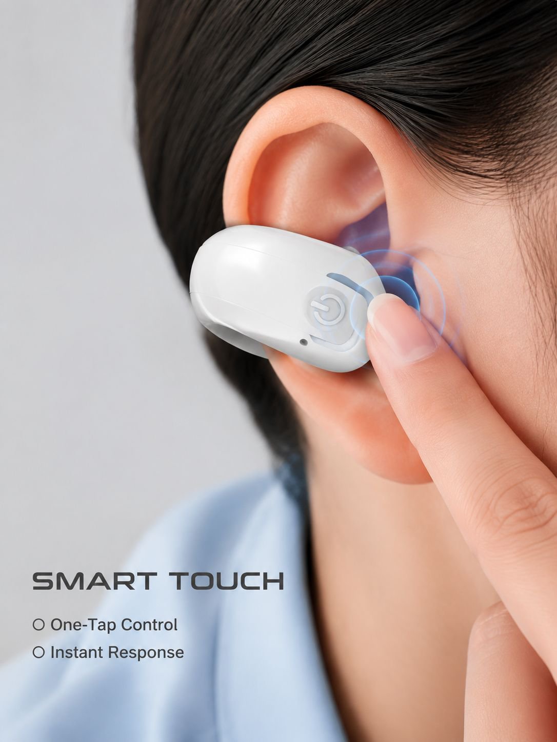 Clip-On Bluetooth Earbuds, Non-In-Ear Comfortable Fit