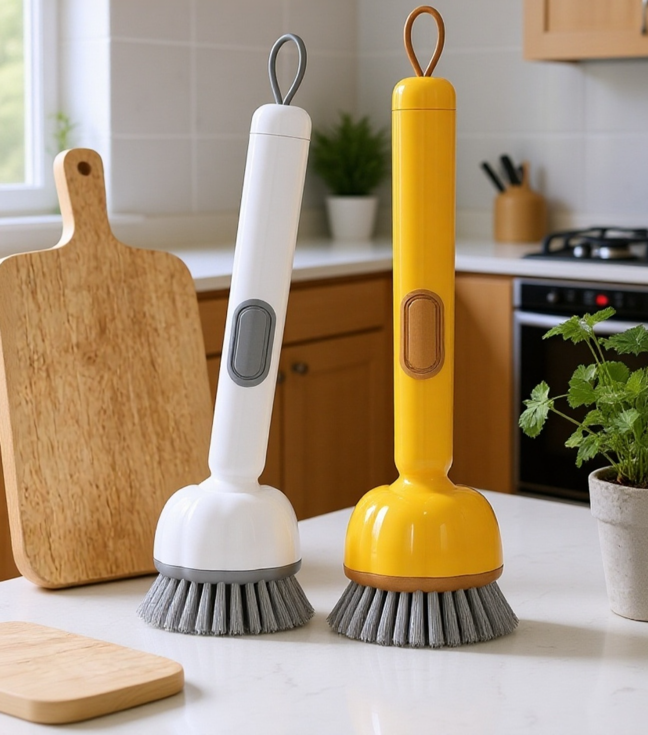 แปรงล้างขวดด้ามยาวใช้งานง่าย