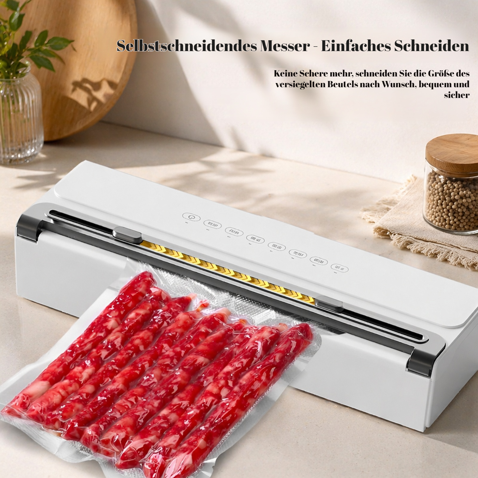 Tischventilator mit automatischer Oszillation, USB-Aufladung, Digitalanzeige,