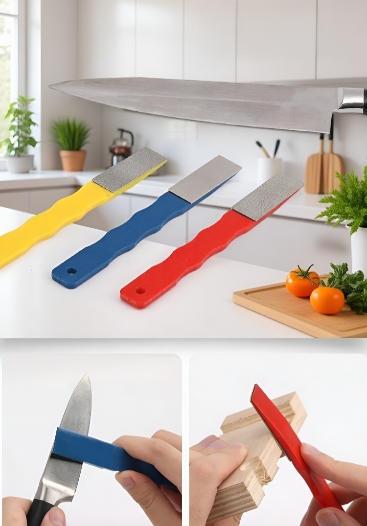 Easy-to-use kitchen knife sharpener tool
