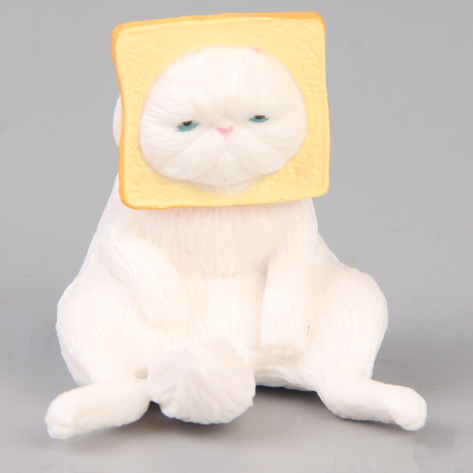 Cat Toast Bread Helmet Gashapon Toy