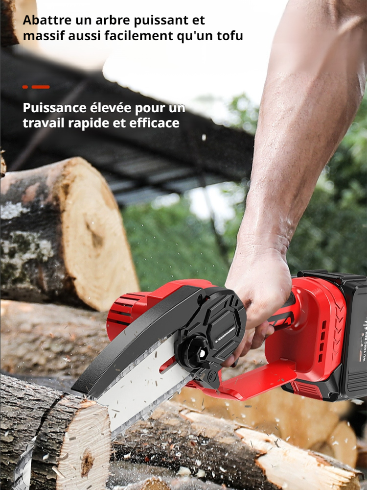  Tronçonneuse sans fil portable – Outil ultime pour l’abattage du bois