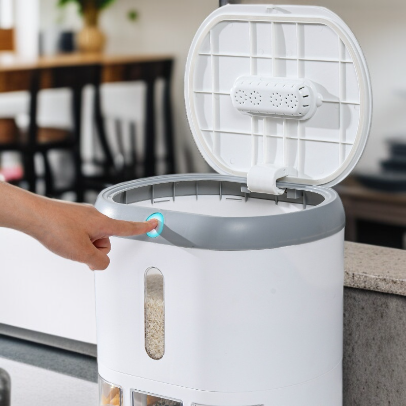  กล่องเก็บข้าวพลาสติกกันแมลงกันชื้น ขนาด 10-12 ลิตร สำหรับใช้ในบ้าน