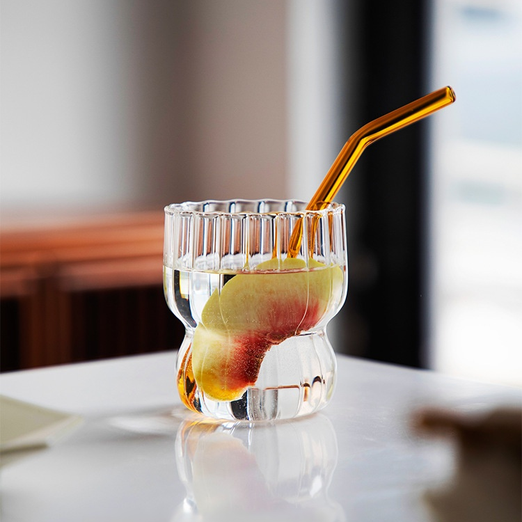 條紋早餐杯牛奶咖啡杯果汁杯