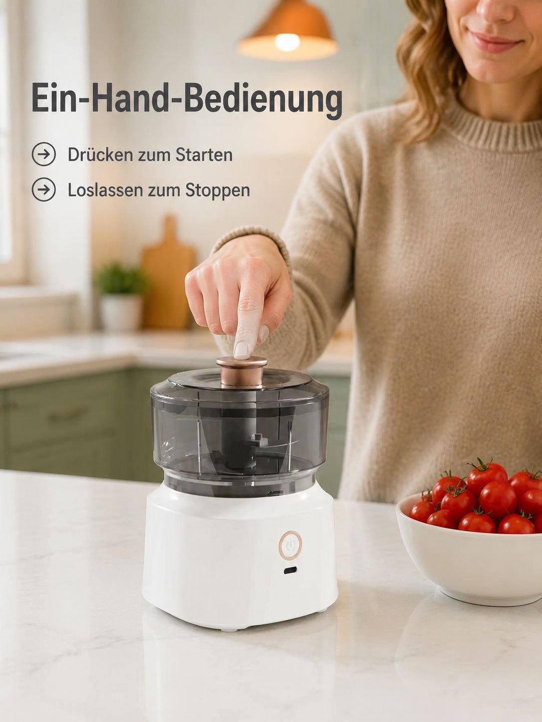 Multifunktionaler kabelloser elektrischer Küchenmixer