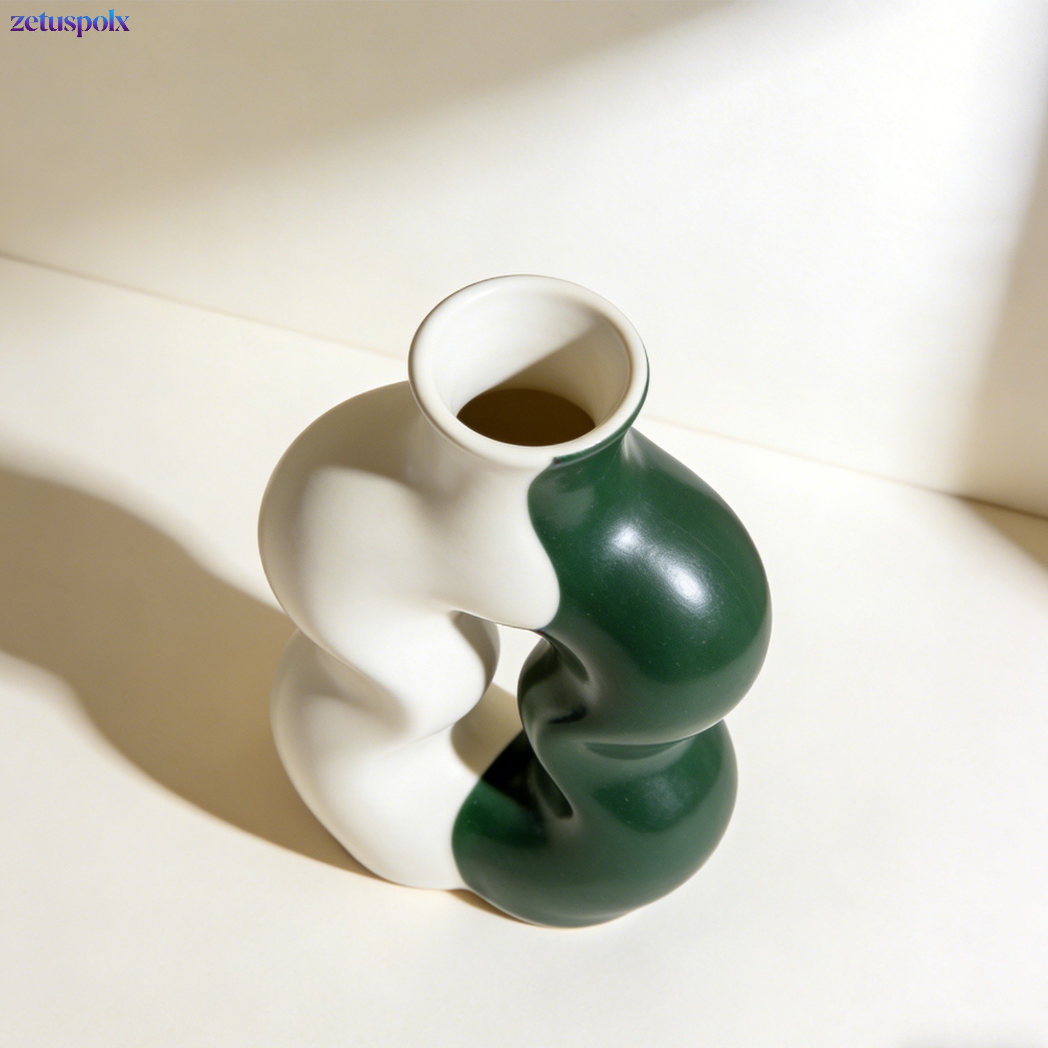 Modern ceramic vase with minimalist design