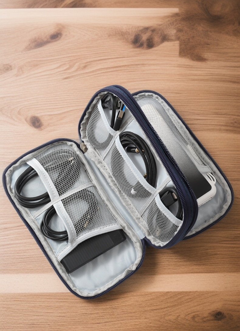 旅行用多層構造バッグの外観