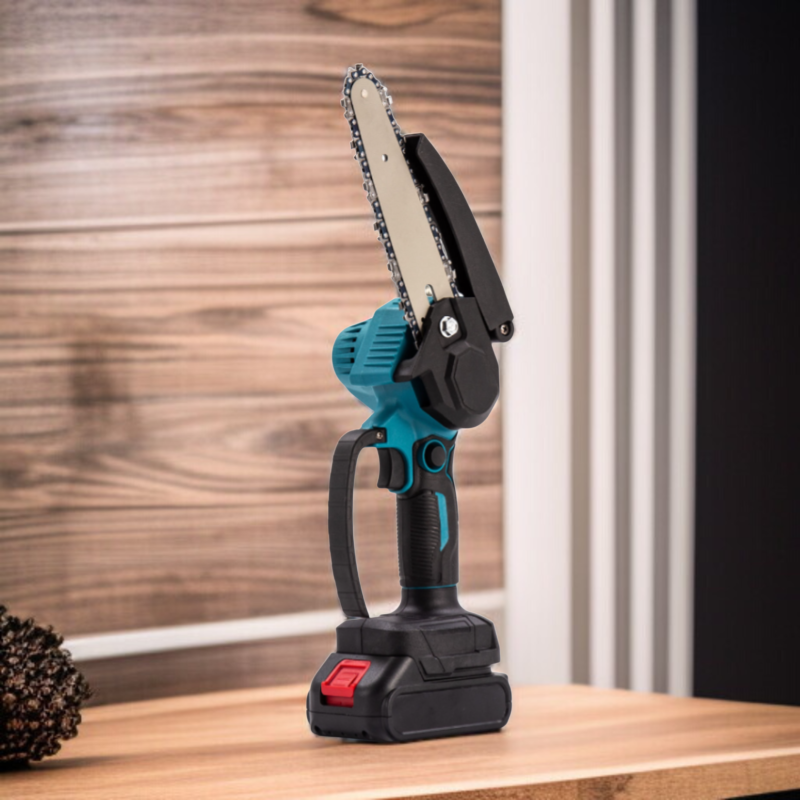 Mini tronçonneuse à une main 6 pouces, moteur sans balais, pour maison et extérieur jardin