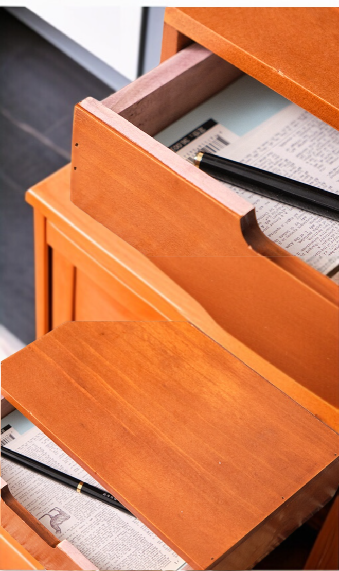 화장품과 소품을 정리한 서랍형 수납장